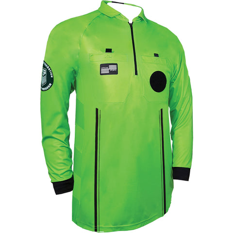 Men's USSF Pro Referee Jersey L/S [Green]