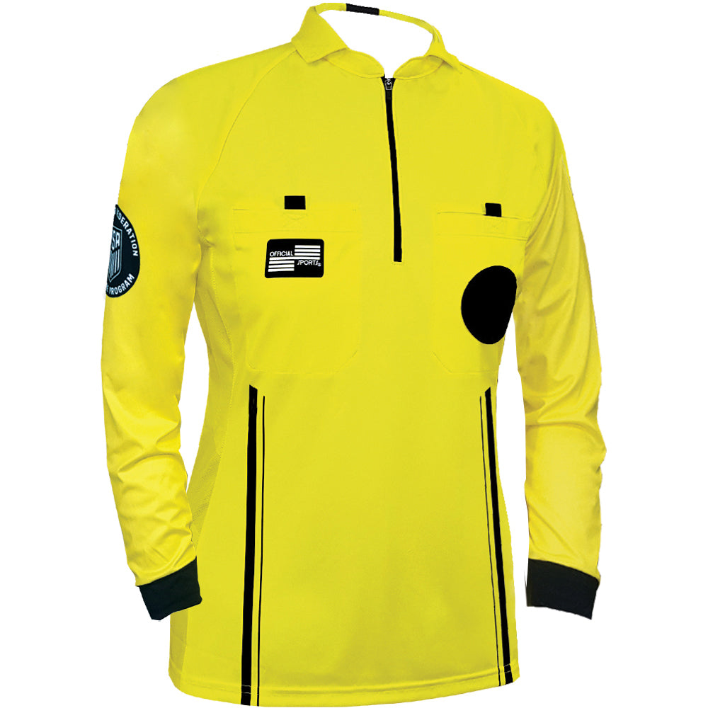 Women's USSF Pro Referee Jersey L/S [Yellow]