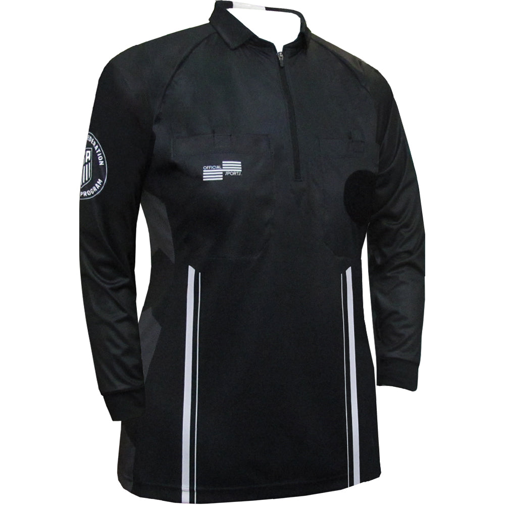 Women's USSF Pro Referee Jersey L/S [Black]