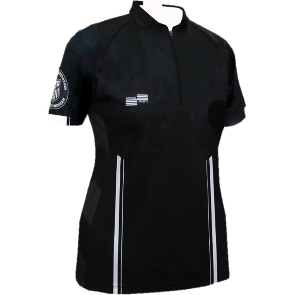 Women's USSF Pro Referee Jersey S/S [Black]