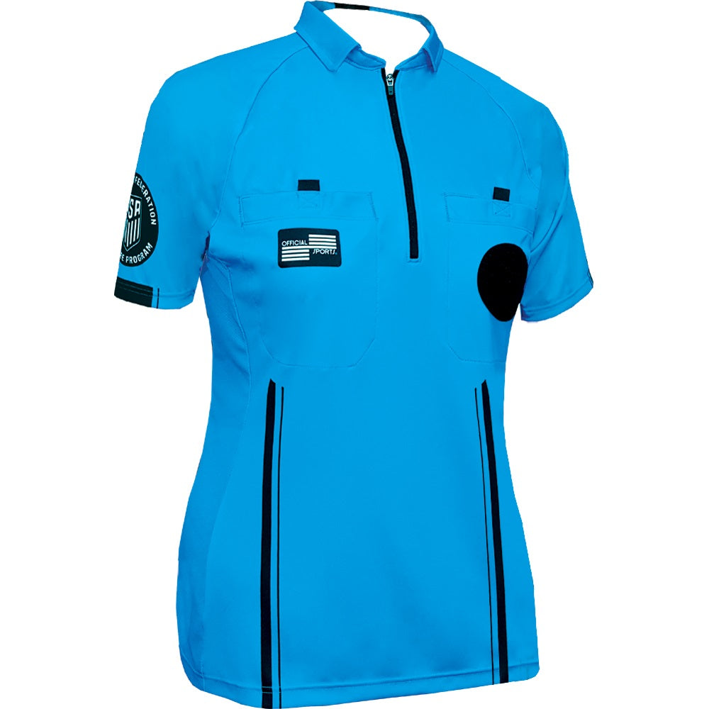 Women's USSF Pro Referee Jersey S/S [Blue]